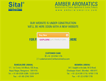 Tablet Screenshot of amberaromatics.com